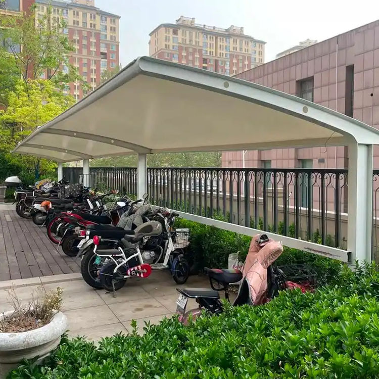 措勒县膜结构电动车棚